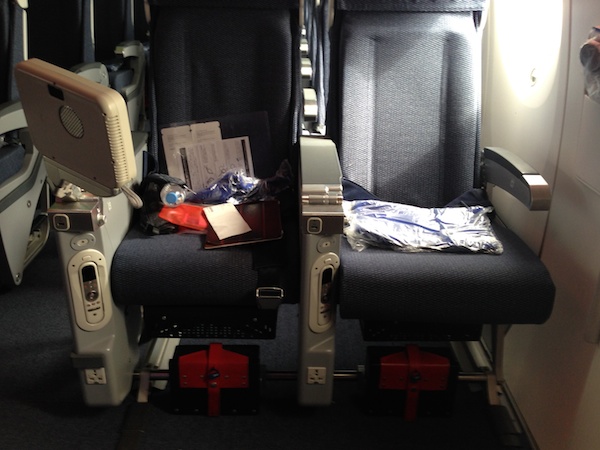 ANA B787の座席(23C)