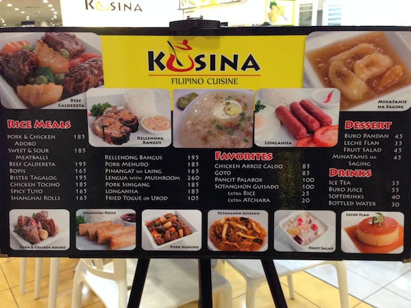 マニラ空港第3ターミナルのKUSINA