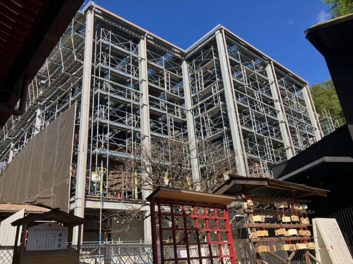 太宰府天満宮の本殿（改修中）