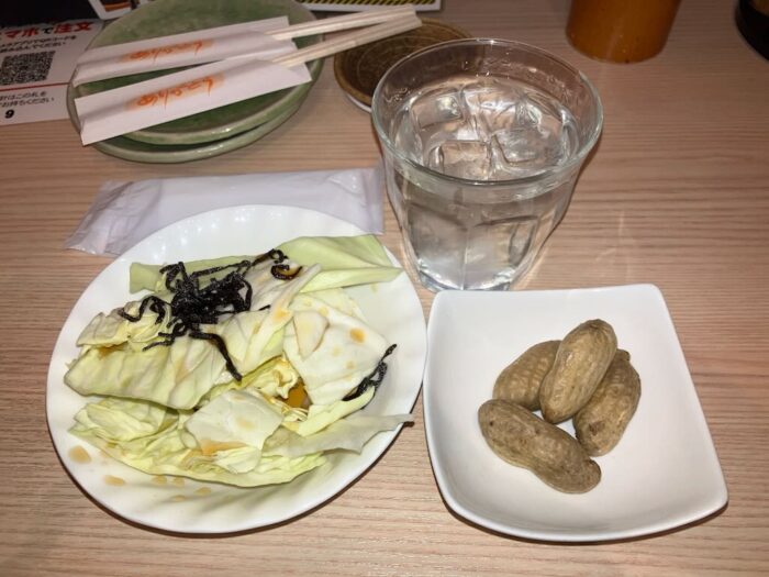 博多竹乃屋のお通し