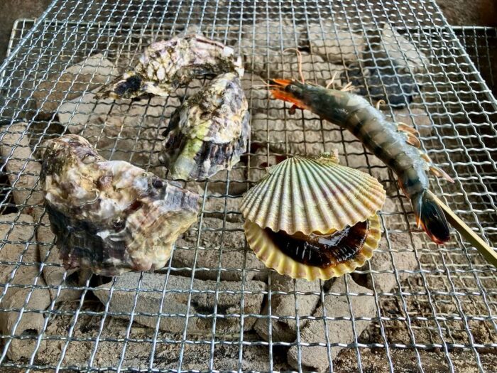 唐泊恵比須かき小屋の焼き網