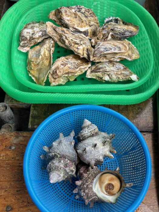 唐泊恵比須かき小屋の購入食材